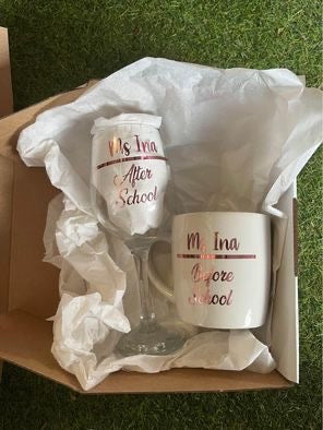 Personalised Teacher Mug Set