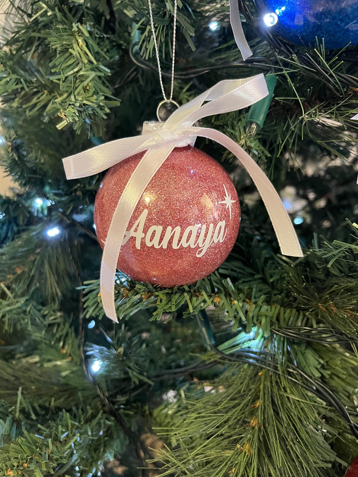 Personalised Glitter Baubles