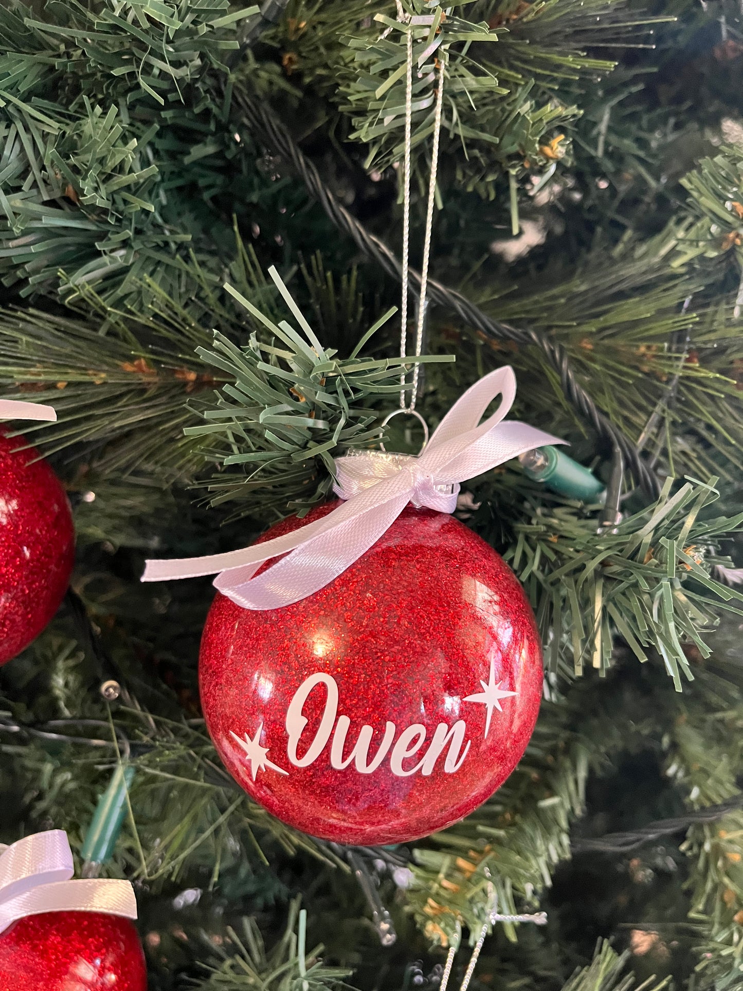 Personalised Glitter Baubles