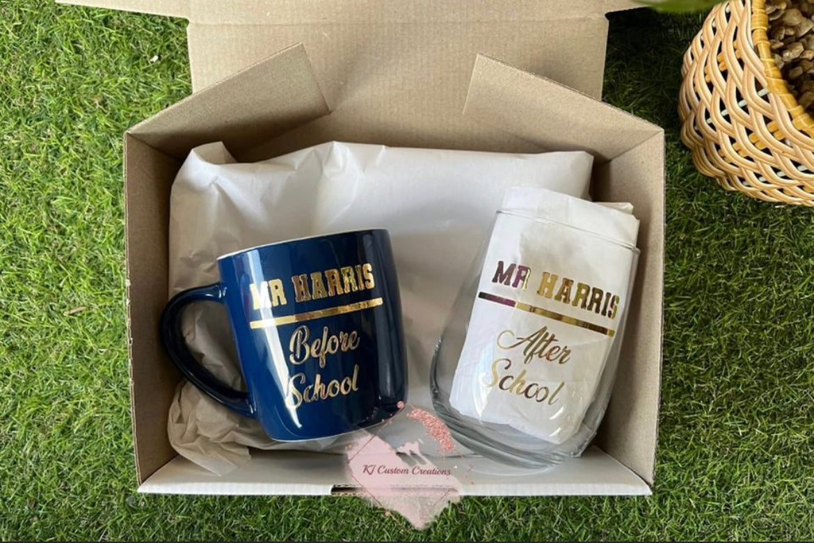 Personalised Teacher Mug Set