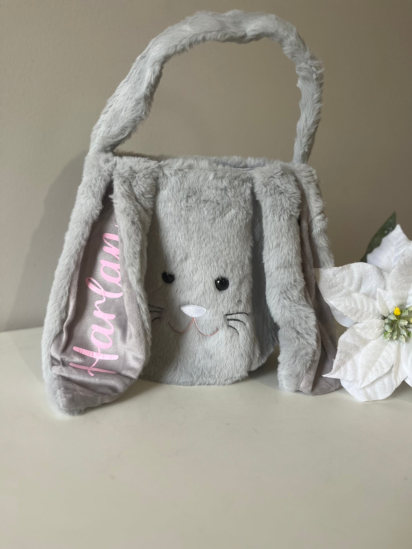 Personalised Fluffy Bunny Baskets