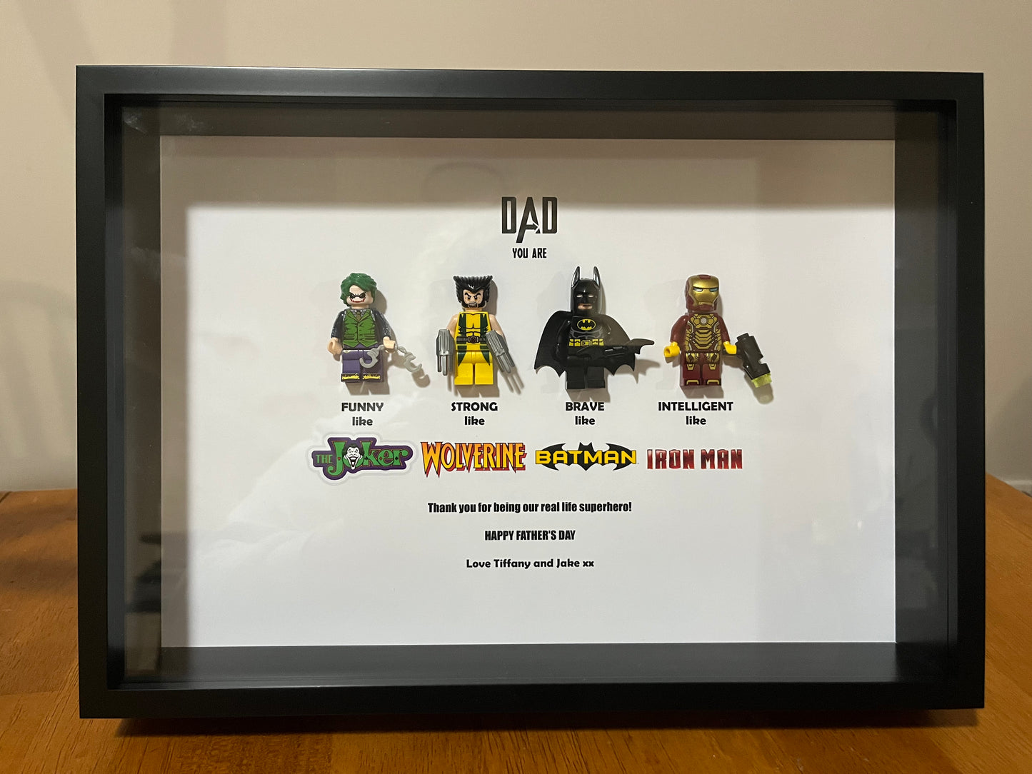 Superhero Male Figurine Frame - Father's Day, Birthdays, Anniversaries and Special Occasions