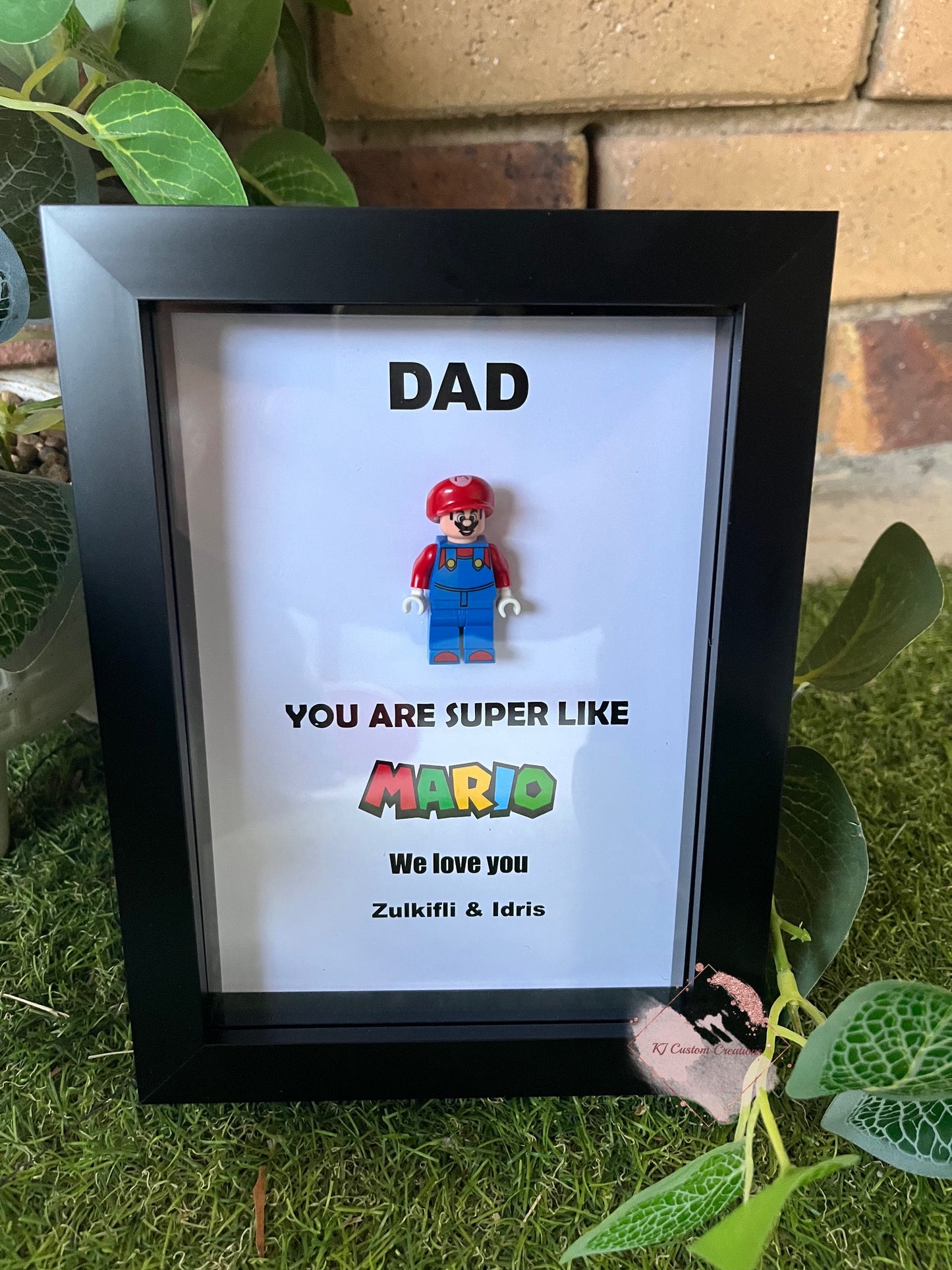 Mario and Luigi Frame - Father’s Day, Birthdays, Christmas and Special Occasions