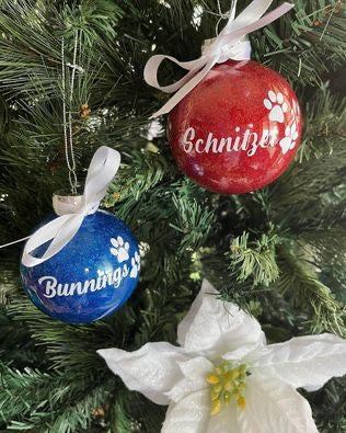 Personalised Glitter Baubles