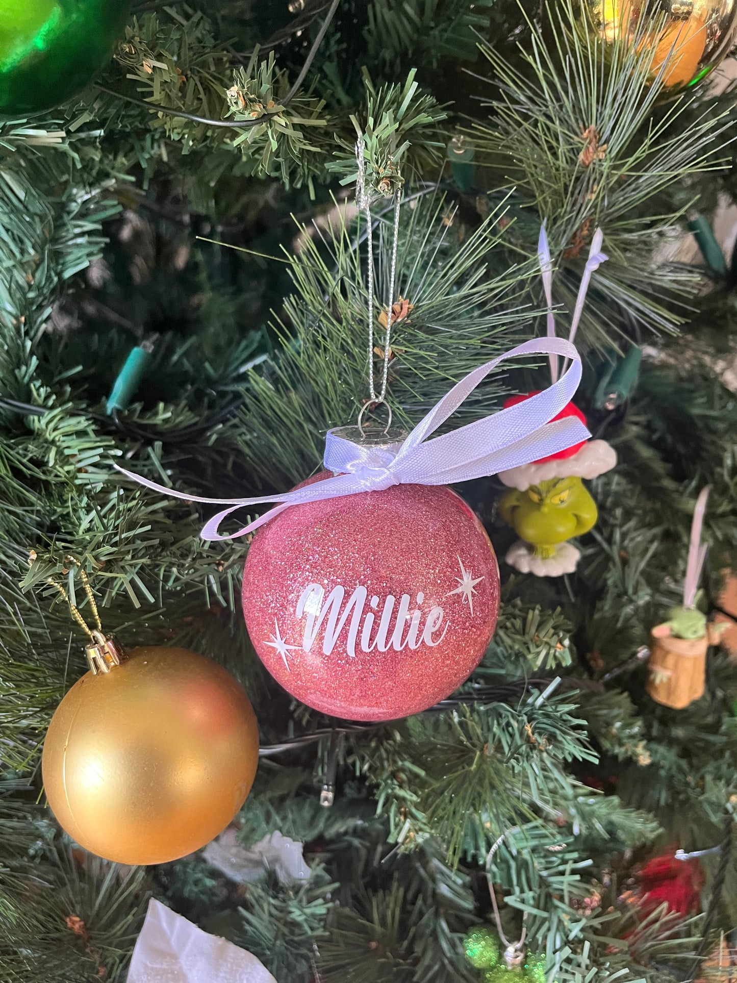 Personalised Glitter Baubles