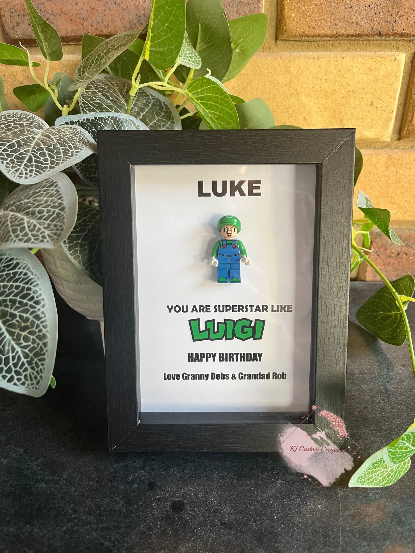 Mario and Luigi Frame - Father’s Day, Birthdays, Christmas and Special Occasions