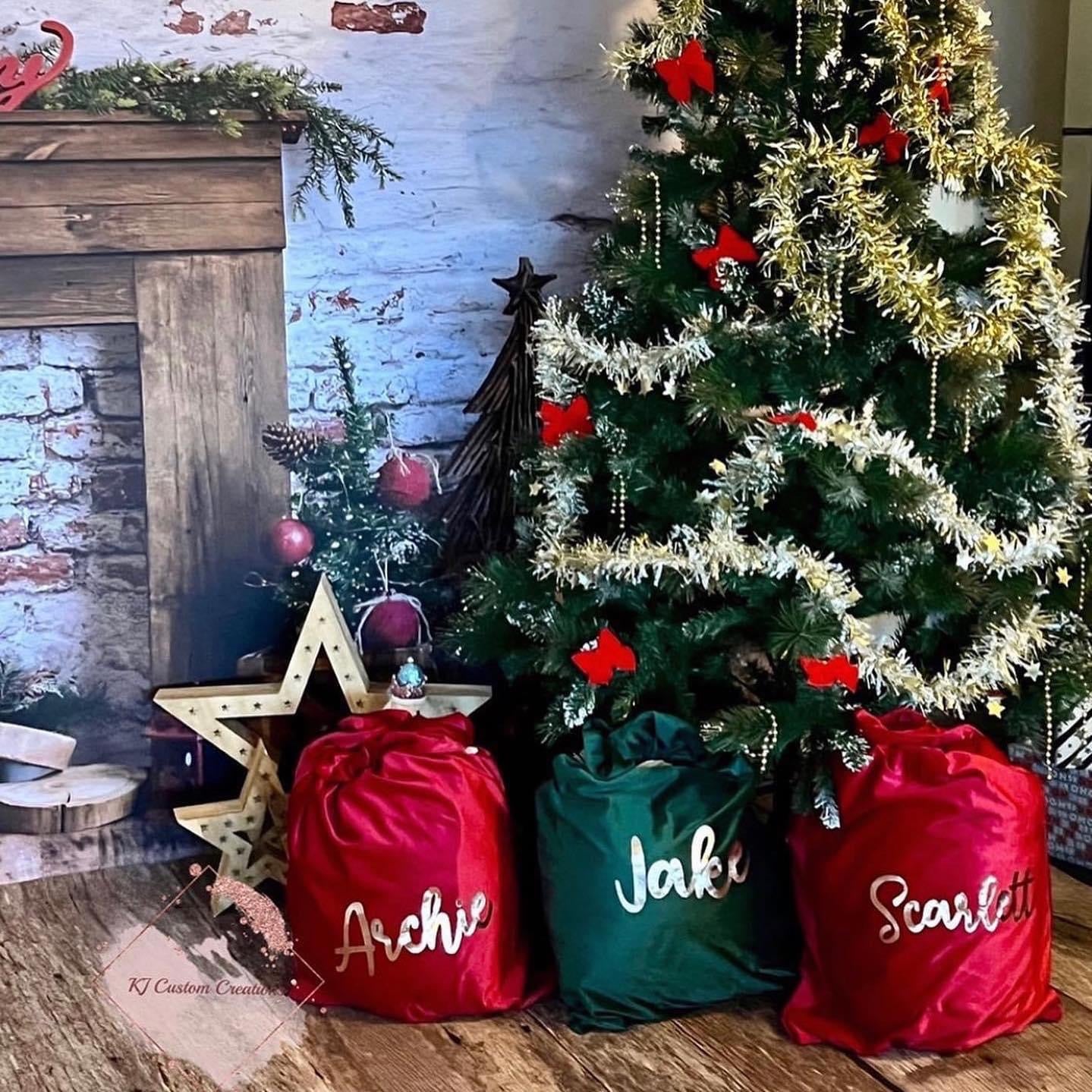 Luxury Velvet Christmas Santa Sacks