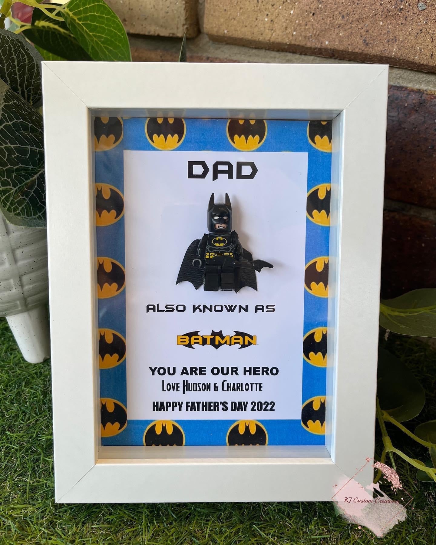 Superhero Figurine Frame with border - Father’s Day, Birthday or Special Occasions