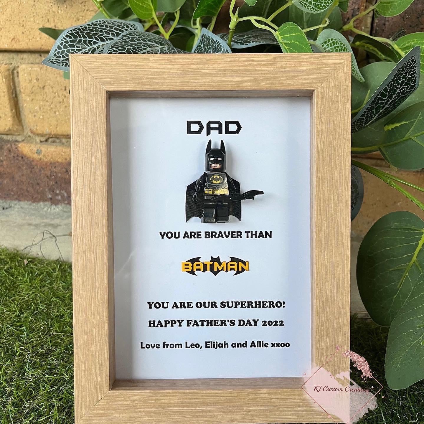 Superhero Figurine Frame - Father’s Day, Birthday or Special Occasions Gift