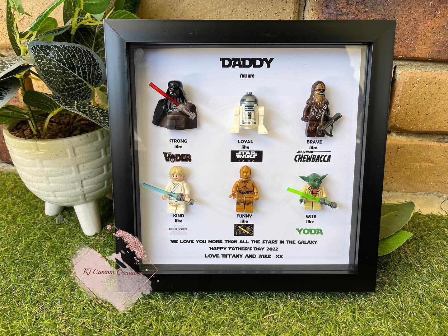 Star Wars Figurine Frame - Father’s Day, Birthdays, Special Occasions (6 Character Frame)