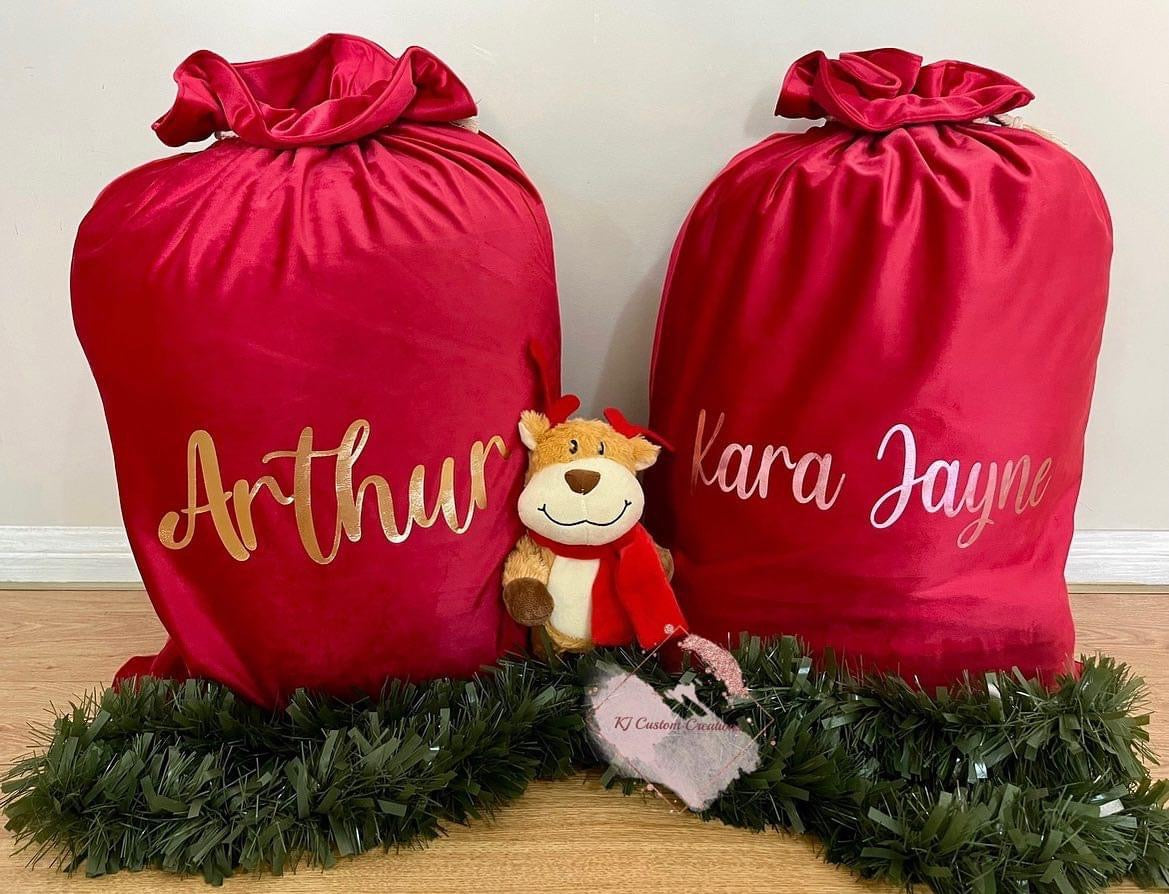 Luxury Velvet Christmas Santa Sacks