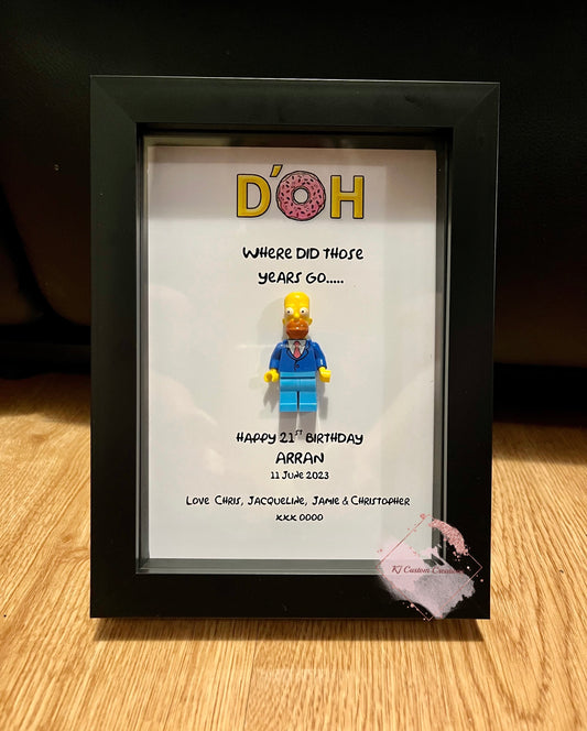 Birthday Homer Figurine Frame - Birthday and Special Occasions