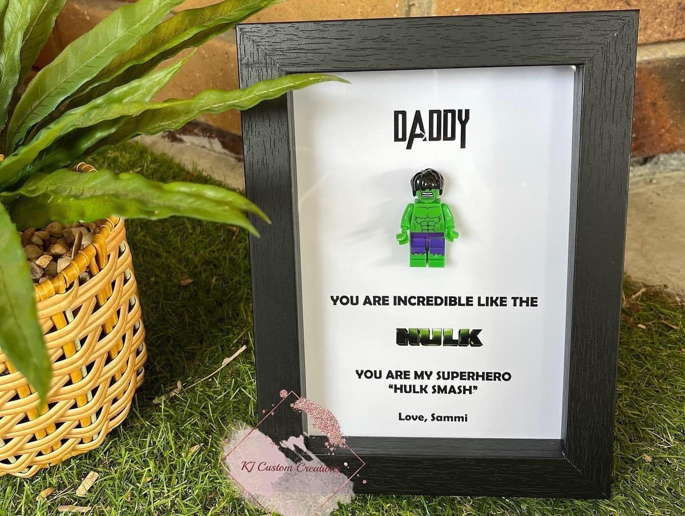 Superhero Figurine Frame - Father’s Day, Birthday or Special Occasions Gift