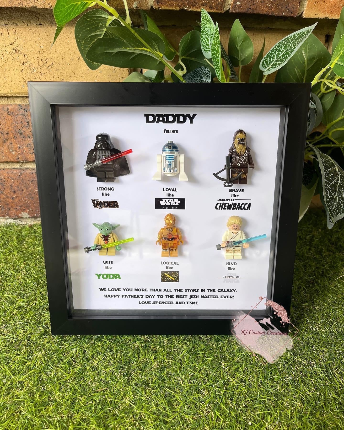 Star Wars Figurine Frame - Father’s Day, Birthdays, Special Occasions (6 Character Frame)