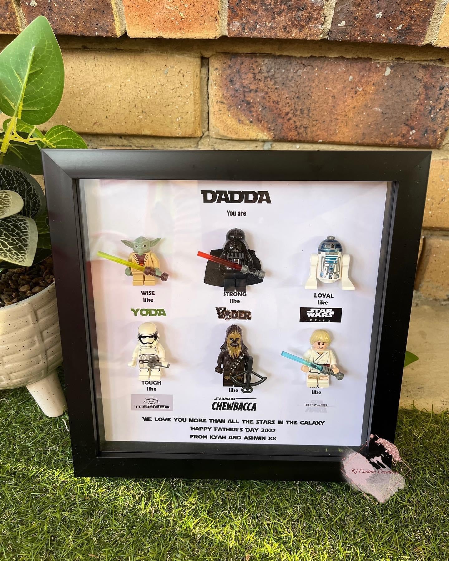 Star Wars Figurine Frame - Father’s Day, Birthdays, Special Occasions (6 Character Frame)