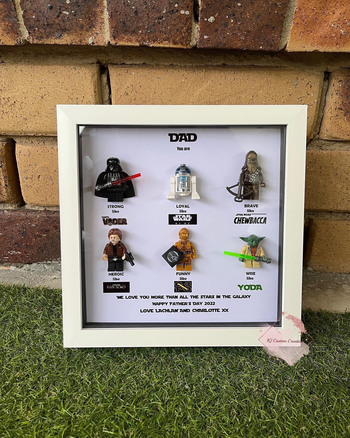 Star Wars Figurine Frame - Father’s Day, Birthdays, Special Occasions (6 Character Frame)