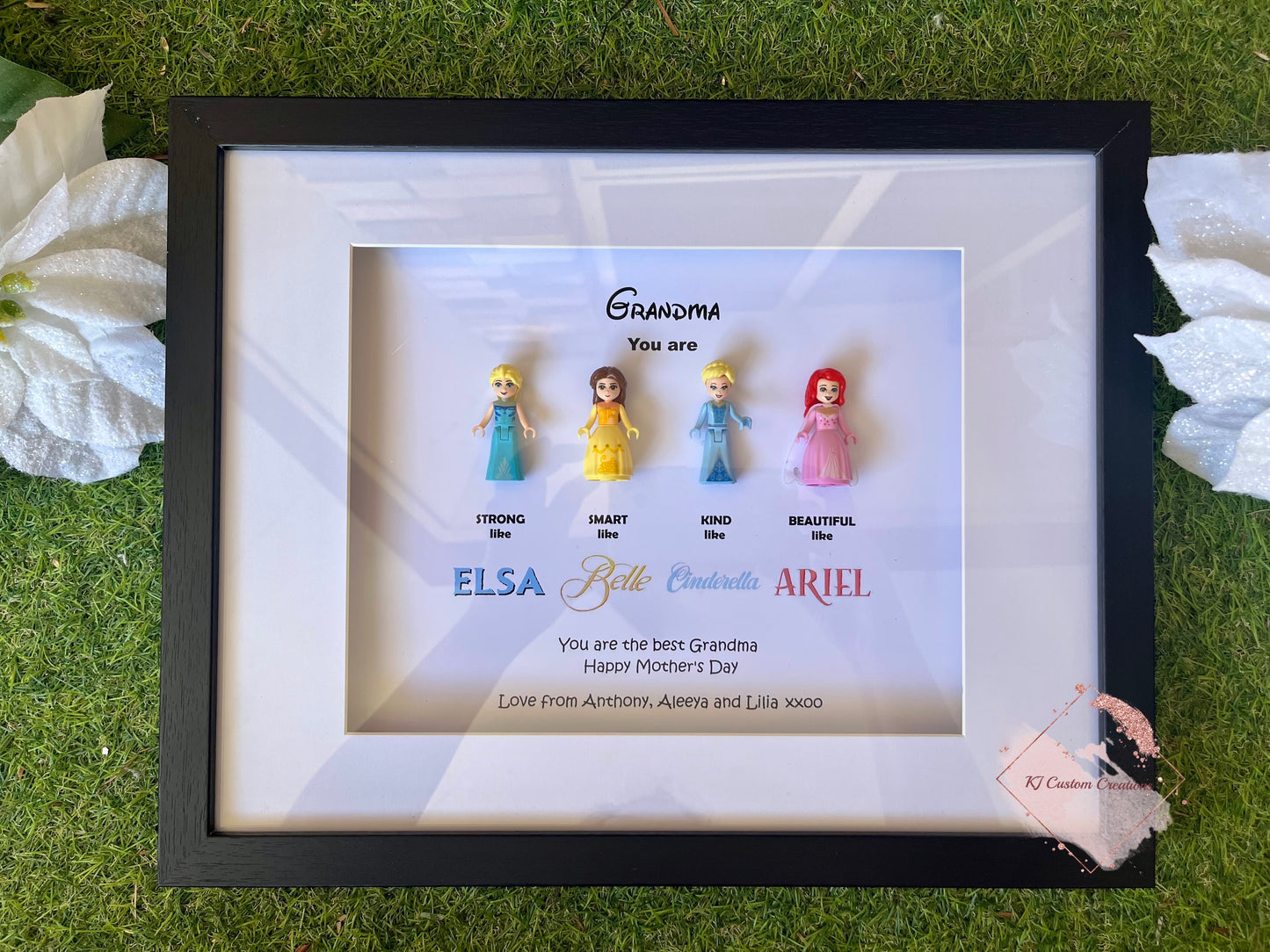 Female Princesses Figurine Frame - Mother’s Day, Birthdays, Anniversaries and Special Occasions