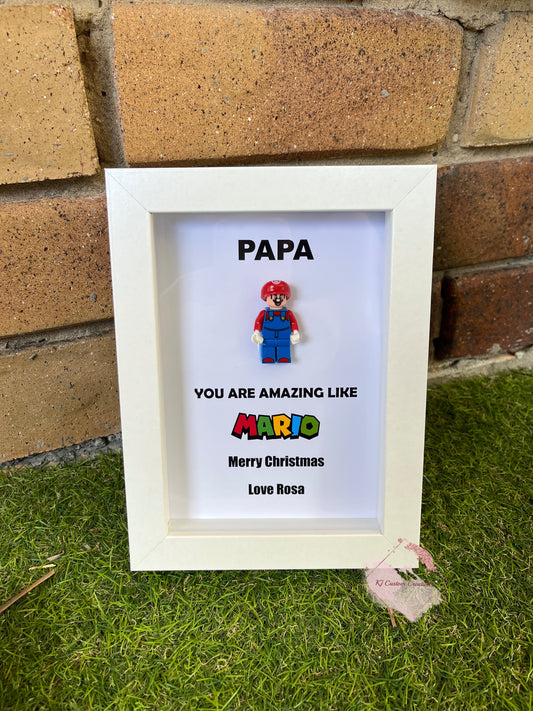 Mario and Luigi Frame - Father’s Day, Birthdays, Christmas and Special Occasions