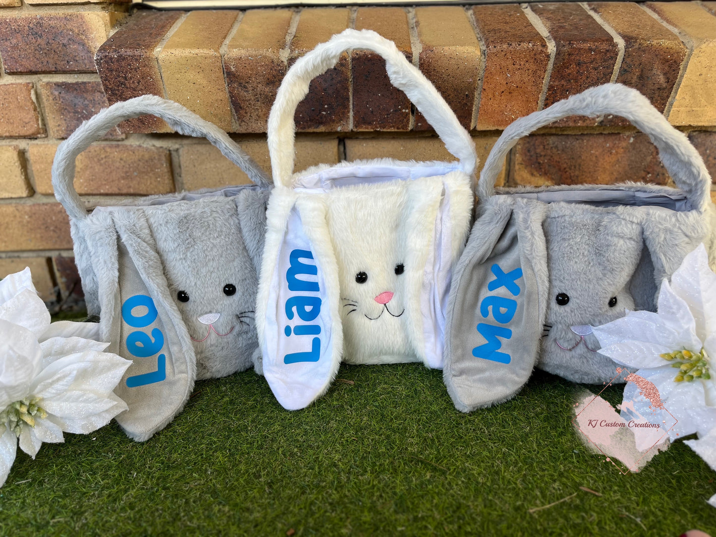 Personalised Fluffy Bunny Baskets