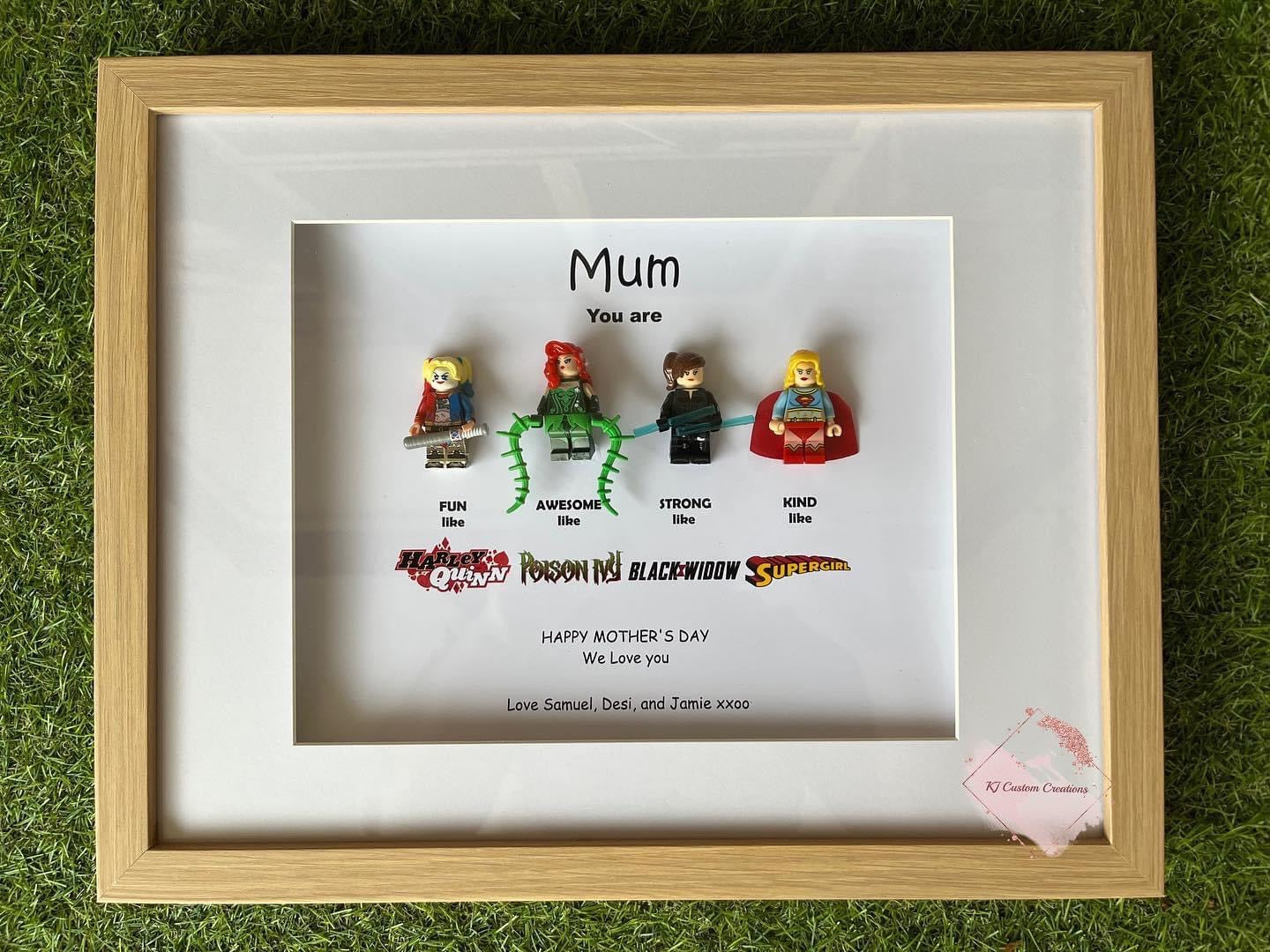 Female Superhero Mini Figurine Frame - Mother’s Day, Birthdays, Anniversaries and Special Occasions