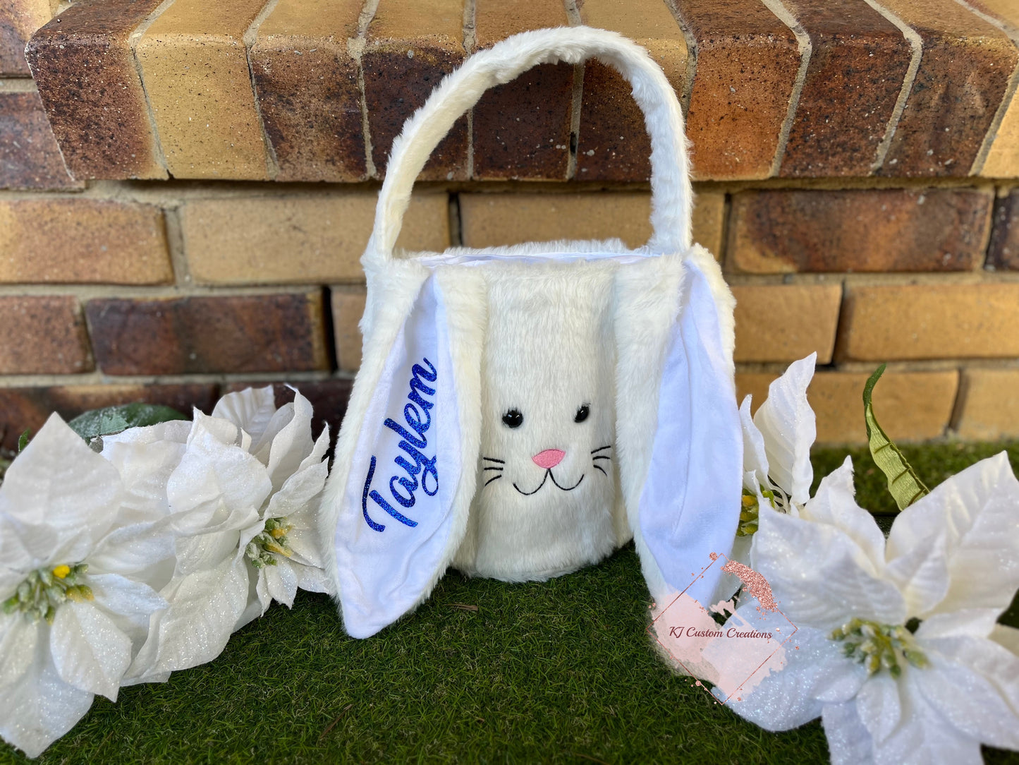 Personalised Fluffy Bunny Baskets