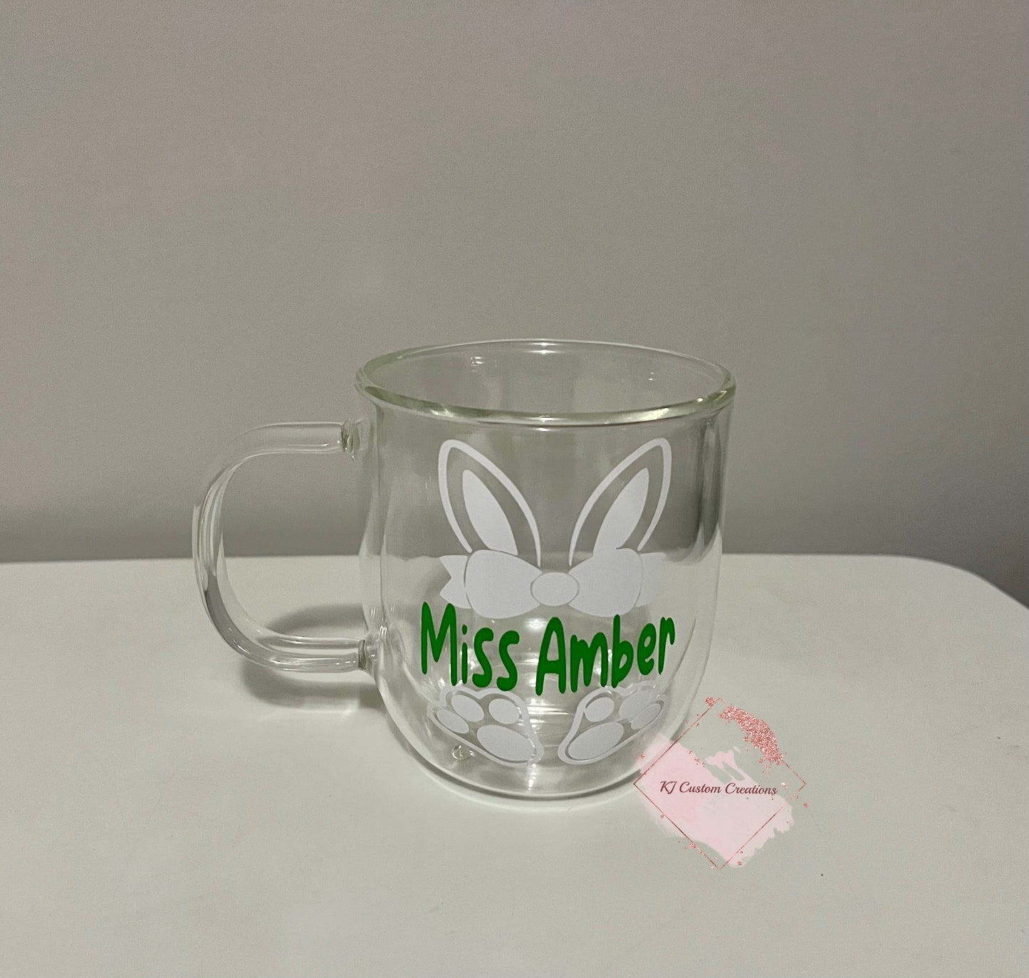 Personalised Double Walled Easter Bunny Mugs