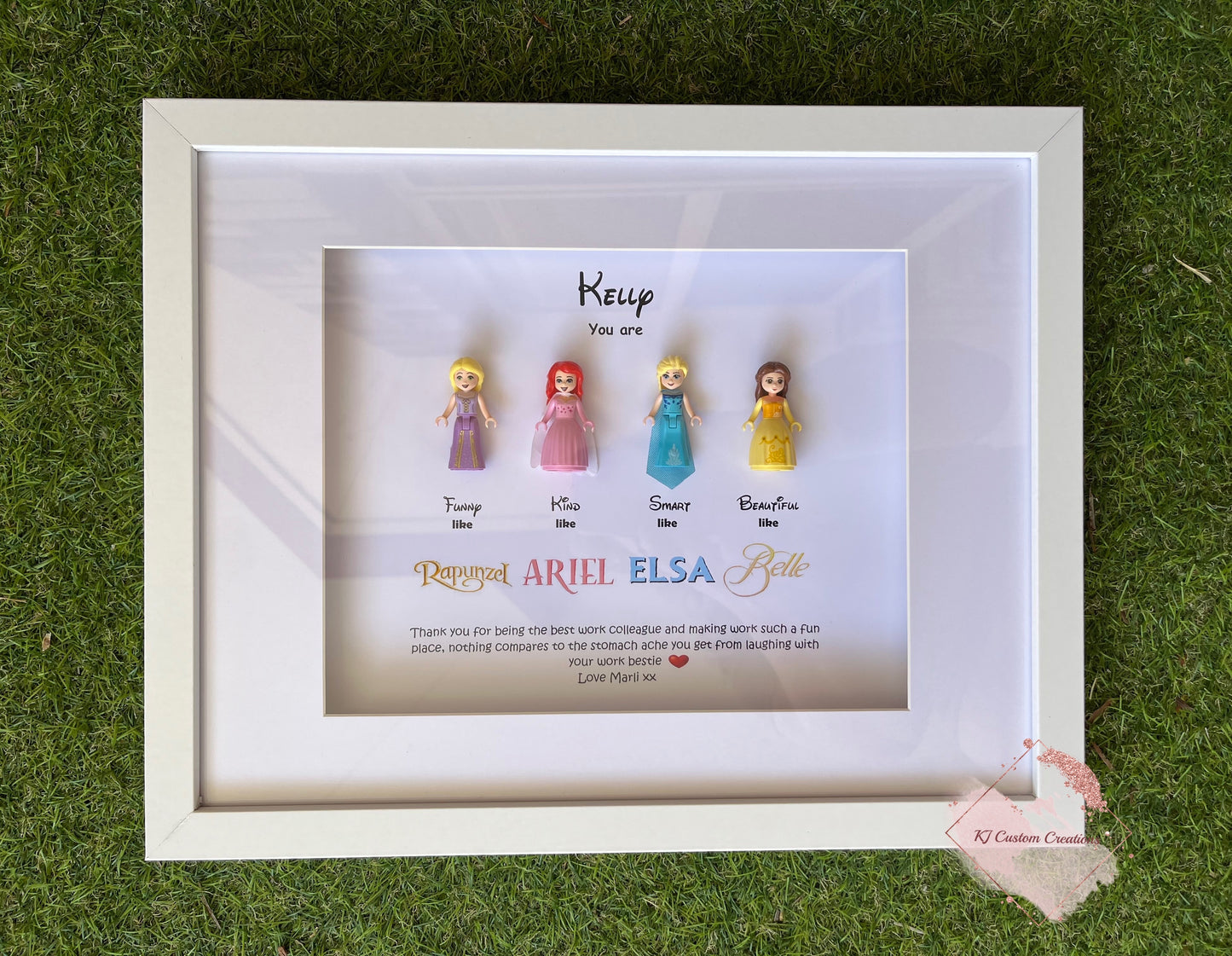 Female Princesses Figurine Frame - Mother’s Day, Birthdays, Anniversaries and Special Occasions