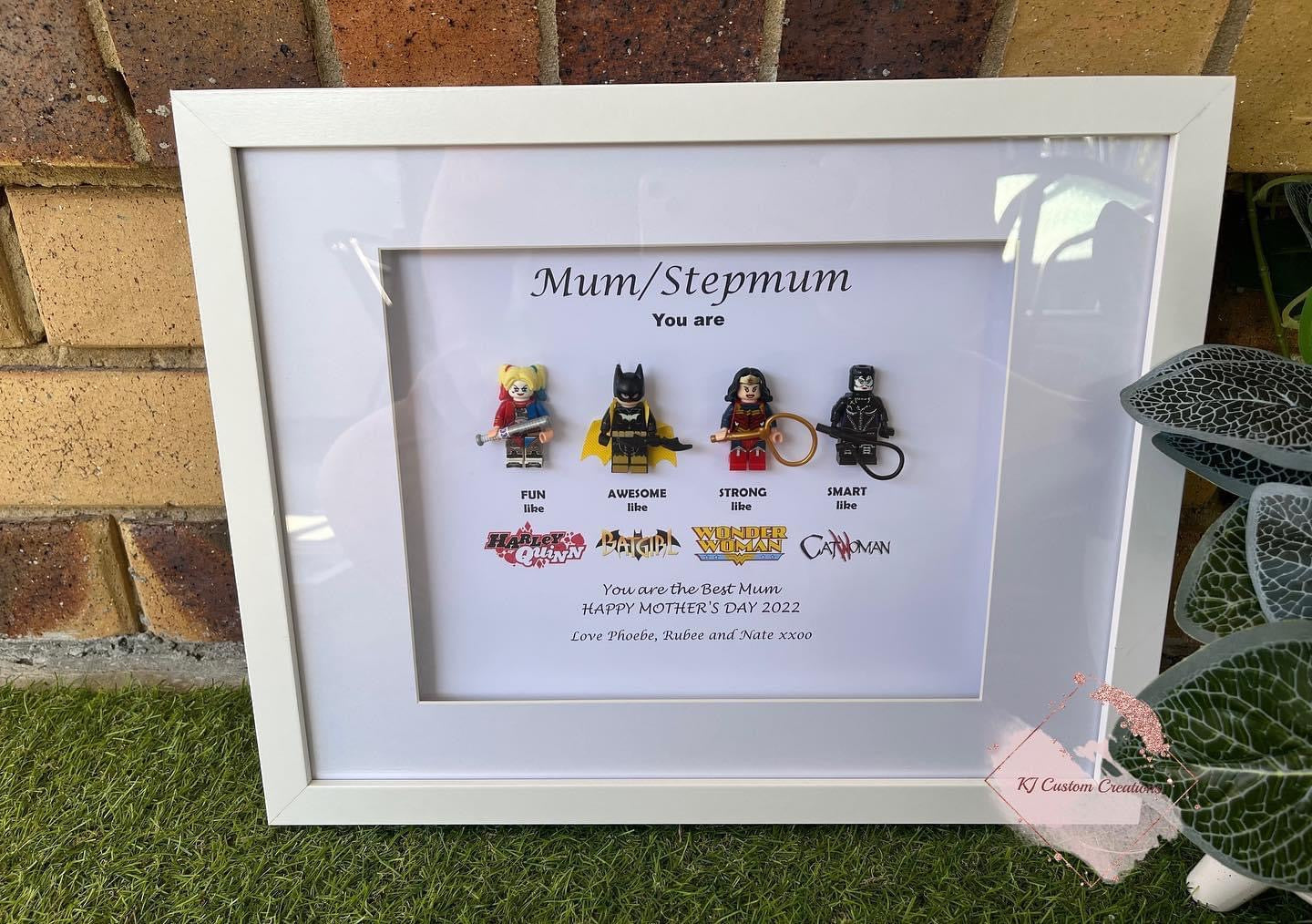 Female Superhero Mini Figurine Frame - Mother’s Day, Birthdays, Anniversaries and Special Occasions