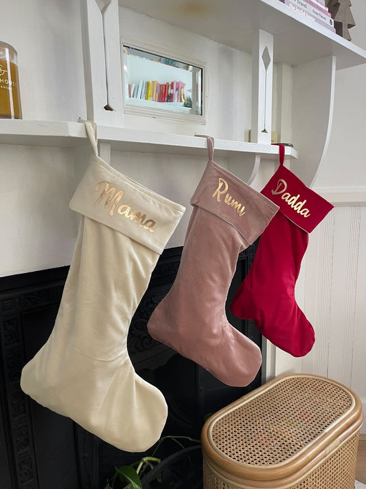 Luxury Velvet Christmas Stockings