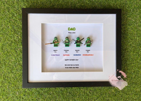 Turtle Figurine Frame - Father’s Day, Birthdays, Christmas and Special Occasions