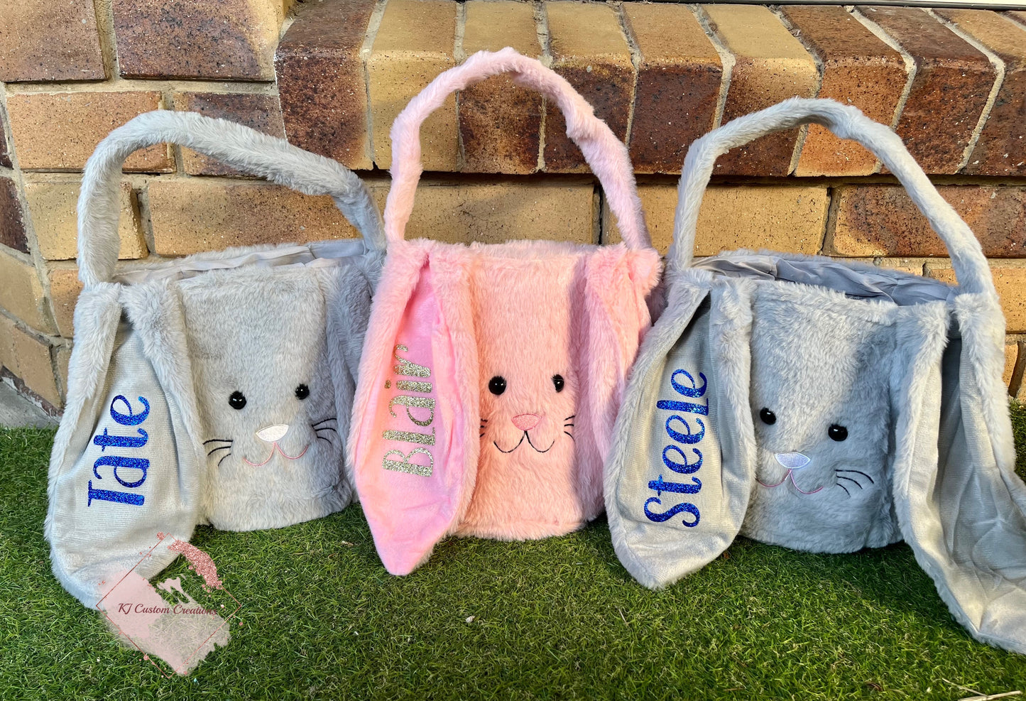 Personalised Fluffy Bunny Baskets