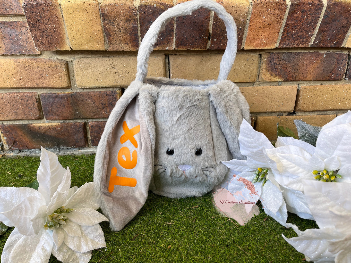 Personalised Fluffy Bunny Baskets