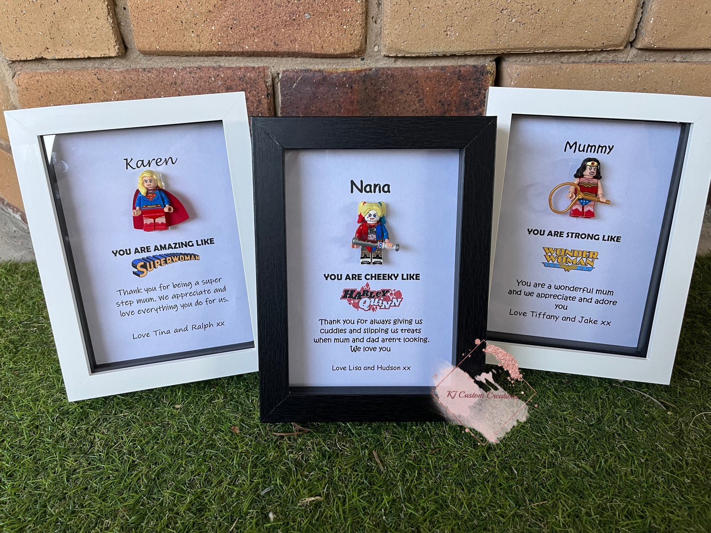 Superhero Figurine Single Female Frame - Birthday’s, Mother’s Day, Christmas and Special Occasions