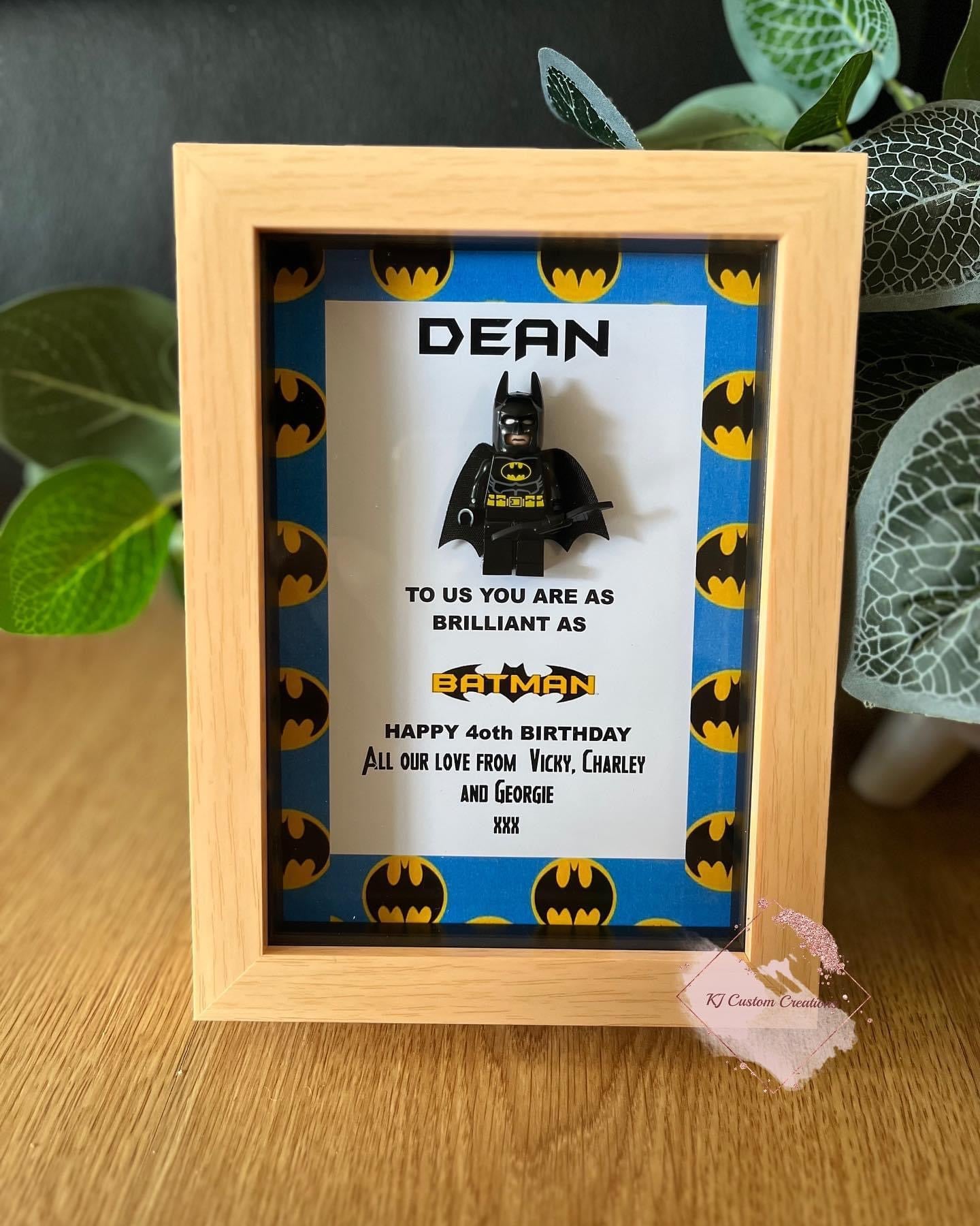 Superhero Figurine Frame with border - Father’s Day, Birthday or Special Occasions