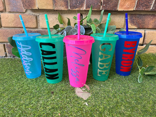 Personalised Glitter Cups - Birthday Gift, Bridal Party Gifts